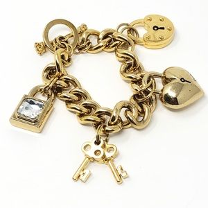 Juicy Couture Gold Chunky Charms Bracelet